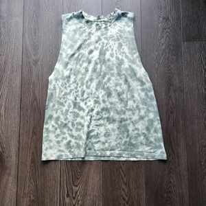 Lululemon All Yours Tank Top Marmoleado Tie Dye Ocean Air Tidewater Teal